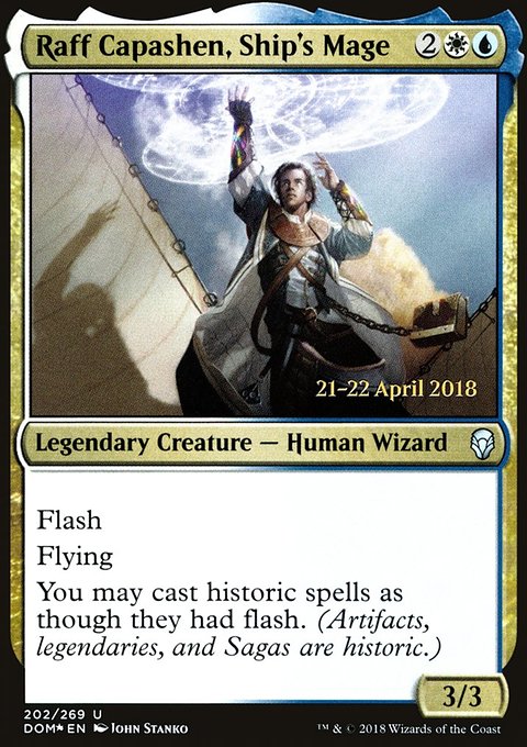Raff Capashen, Ship's Mage, Dominaria Promos #202s, Magic: The Gathering card