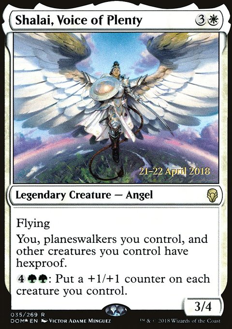Shalai, Voice of Plenty, Dominaria Promos #35s, Magic: The Gathering card
