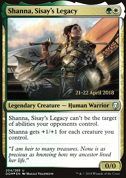 Shanna, Sisay's Legacy, Dominaria Promos #204s, Magic: The Gathering card