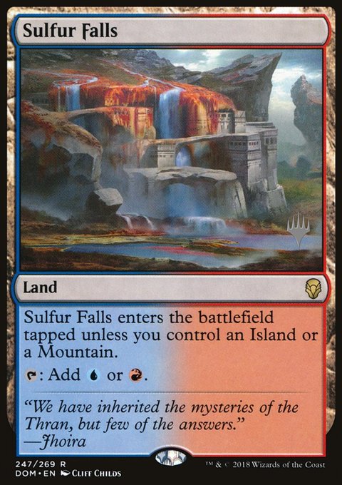 Sulfur Falls, Dominaria Promos #247p, Magic: The Gathering card