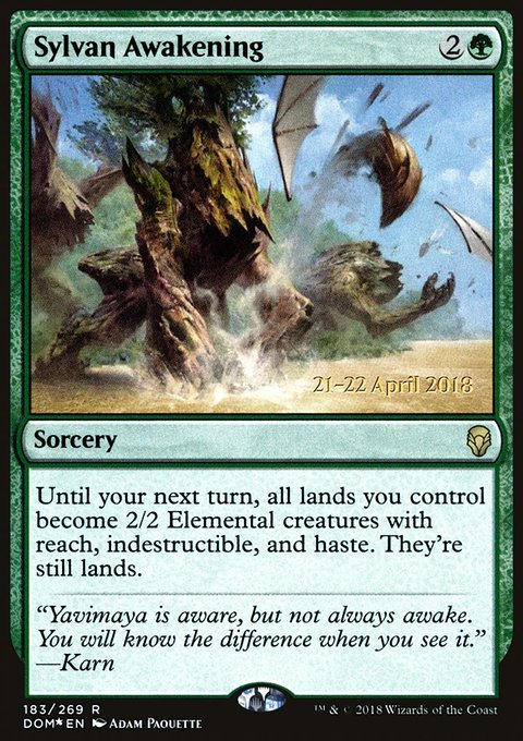 Sylvan Awakening, Dominaria Promos #183s, Magic: The Gathering card