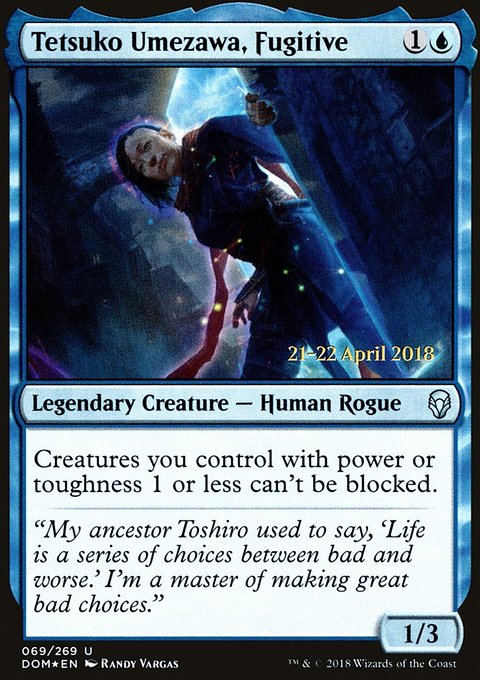 Tetsuko Umezawa, Fugitive, Dominaria Promos #69s, Magic: The Gathering card