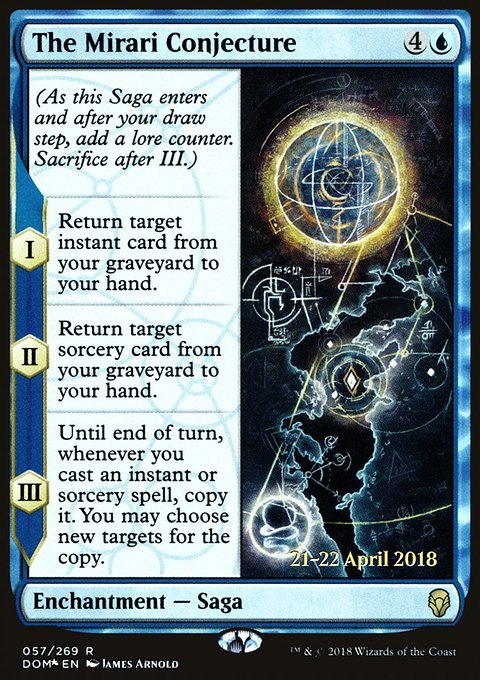 The Mirari Conjecture, Dominaria Promos #57s, Magic: The Gathering card