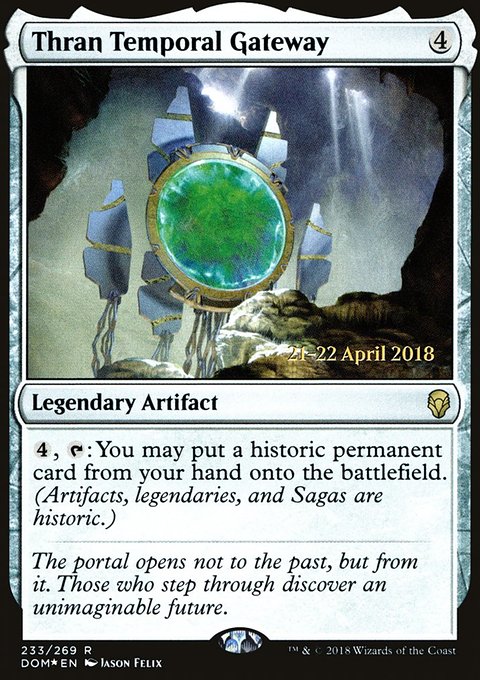 Thran Temporal Gateway, Dominaria Promos #233s, Magic: The Gathering card