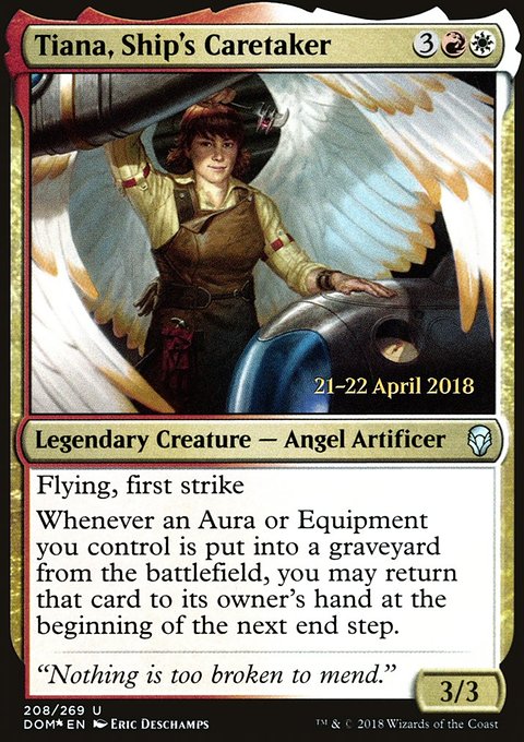 Tiana, Ship's Caretaker, Dominaria Promos #208s, Magic: The Gathering card
