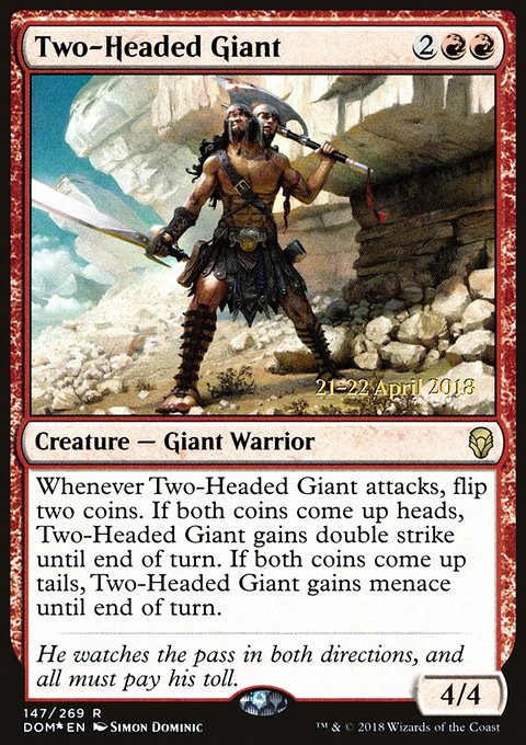 Two-Headed Giant, Dominaria Promos #147s, Magic: The Gathering card