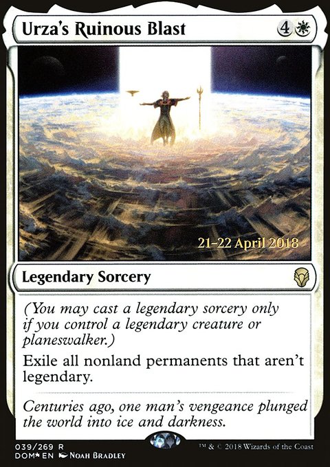 Urza's Ruinous Blast, Dominaria Promos #39s, Magic: The Gathering card