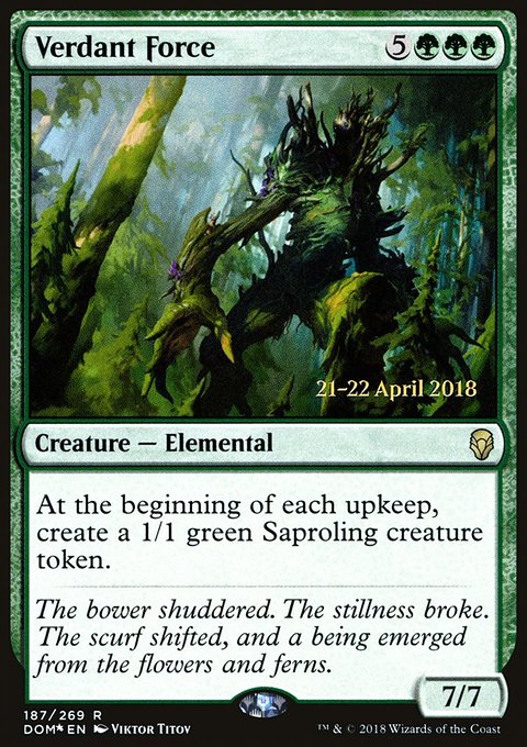 Verdant Force, Dominaria Promos #187s, Magic: The Gathering card