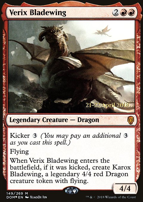 Verix Bladewing, Dominaria Promos #149s, Magic: The Gathering card