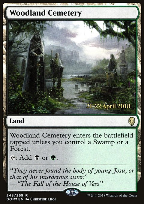 Woodland Cemetery, Dominaria Promos #248s, Magic: The Gathering card