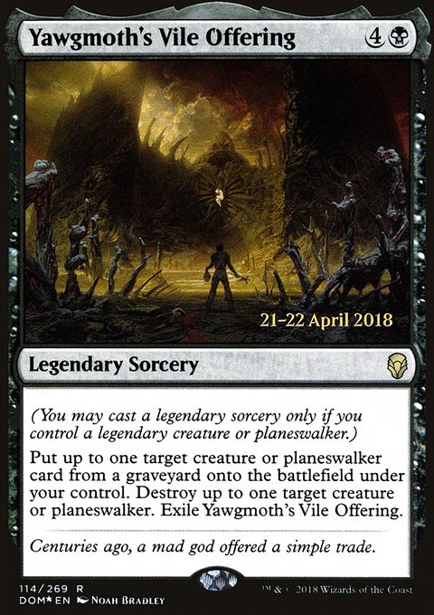 Yawgmoth's Vile Offering, Dominaria Promos #114s, Magic: The Gathering card