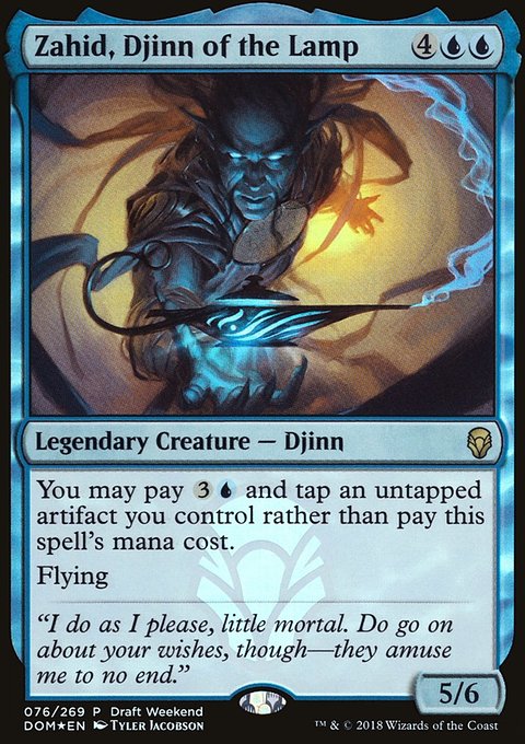 Zahid, Djinn of the Lamp, Dominaria Promos #76, Magic: The Gathering card