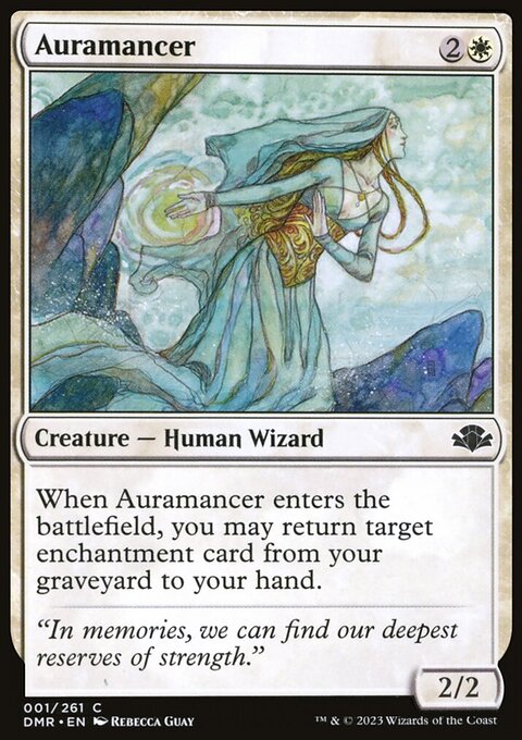 Auramancer, Dominaria Remastered #1, Magic: The Gathering card