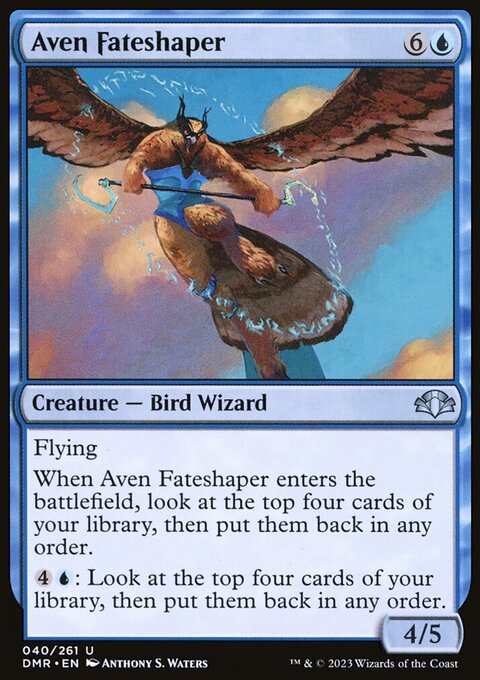 Aven Fateshaper, Dominaria Remastered #40, Magic: The Gathering card