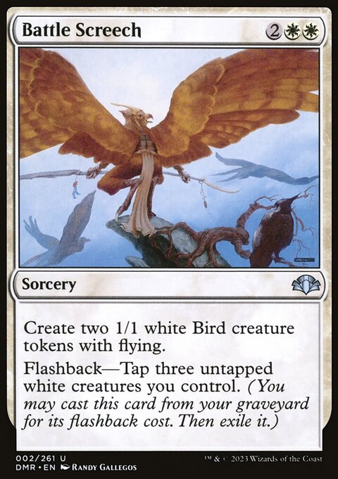 Battle Screech, Dominaria Remastered #2, Magic: The Gathering card