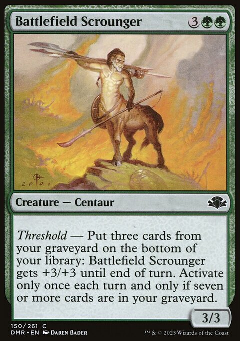 Battlefield Scrounger, Dominaria Remastered #150, Magic: The Gathering card