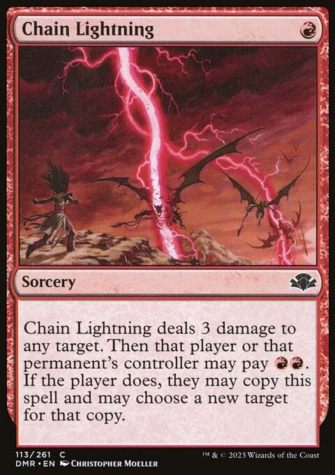 Chain Lightning, Dominaria Remastered #113, Magic: The Gathering card