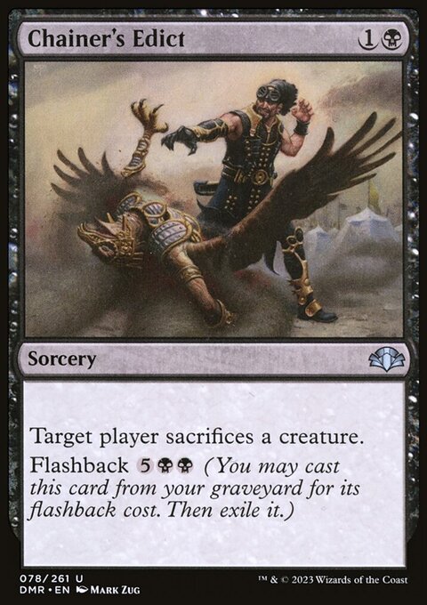 Chainer's Edict, Dominaria Remastered #78, Magic: The Gathering card