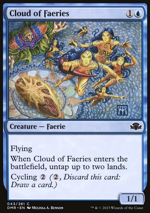Cloud of Faeries, Dominaria Remastered #43, Magic: The Gathering card