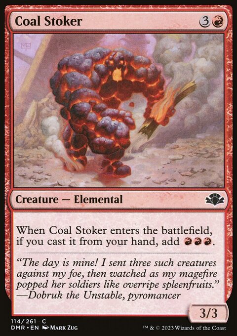 Coal Stoker, Dominaria Remastered #114, Magic: The Gathering card