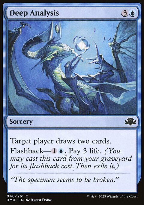 Deep Analysis, Dominaria Remastered #46, Magic: The Gathering card