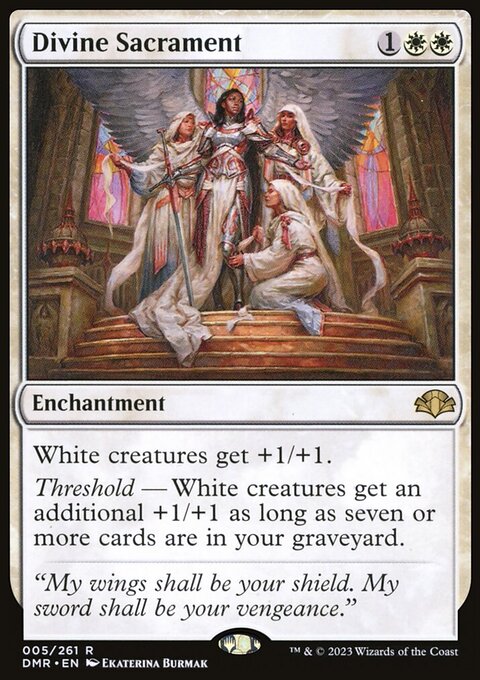 Divine Sacrament, Dominaria Remastered #5, Magic: The Gathering card