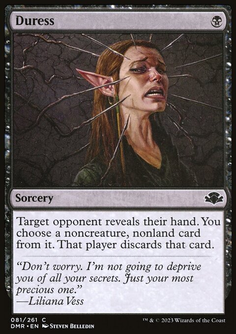 Duress, Dominaria Remastered #81, Magic: The Gathering card