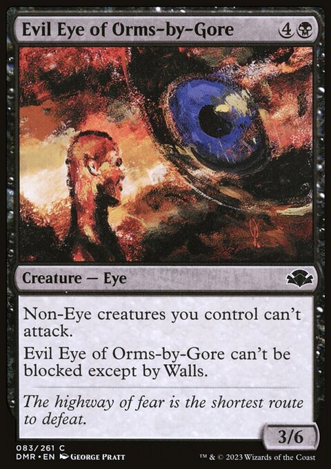 Evil Eye of Orms-by-Gore, Dominaria Remastered #83, Magic: The Gathering card