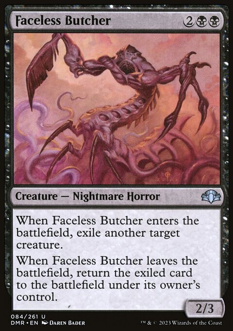 Faceless Butcher, Dominaria Remastered #84, Magic: The Gathering card