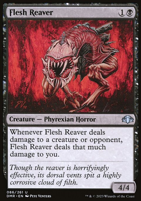 Flesh Reaver, Dominaria Remastered #86, Magic: The Gathering card