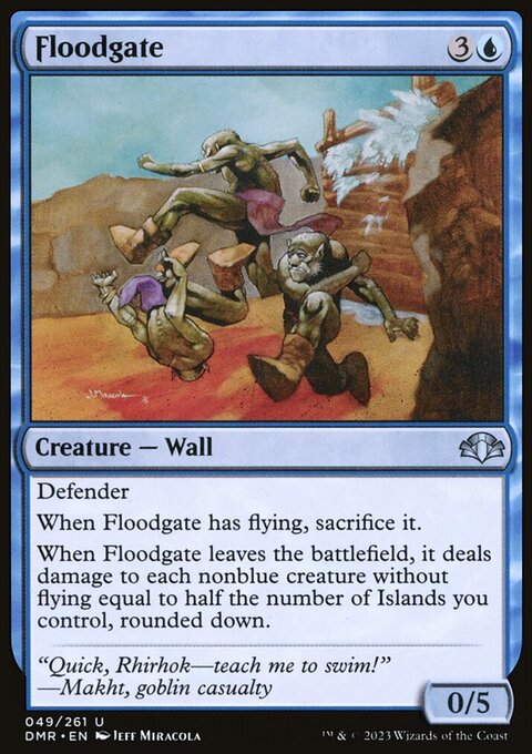 Floodgate, Dominaria Remastered #49, Magic: The Gathering card
