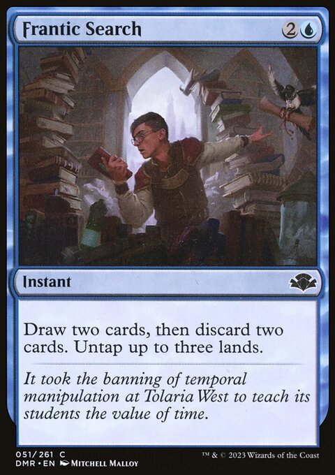 Frantic Search, Dominaria Remastered #51, Magic: The Gathering card