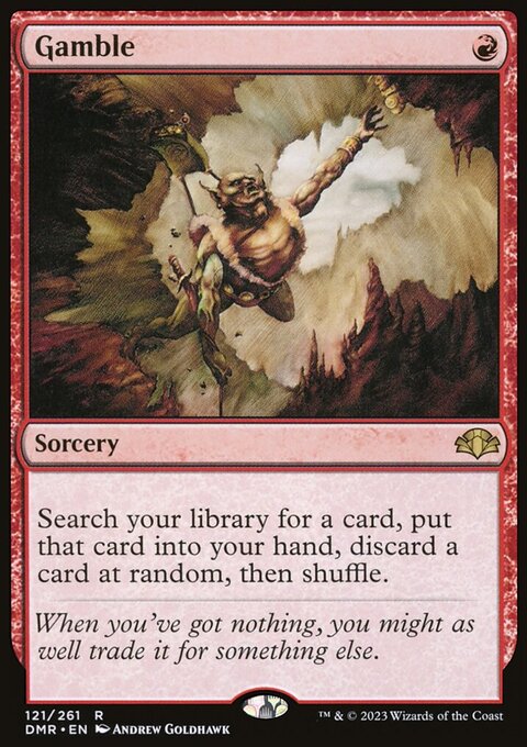 Gamble, Dominaria Remastered #121, Magic: The Gathering card