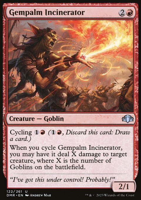 Gempalm Incinerator, Dominaria Remastered #122, Magic: The Gathering card