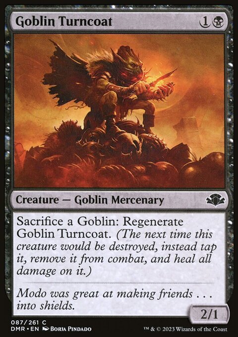 Goblin Turncoat, Dominaria Remastered #87, Magic: The Gathering card