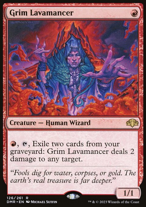 Grim Lavamancer, Dominaria Remastered #126, Magic: The Gathering card