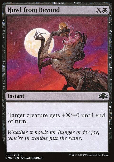 Howl from Beyond, Dominaria Remastered #88, Magic: The Gathering card
