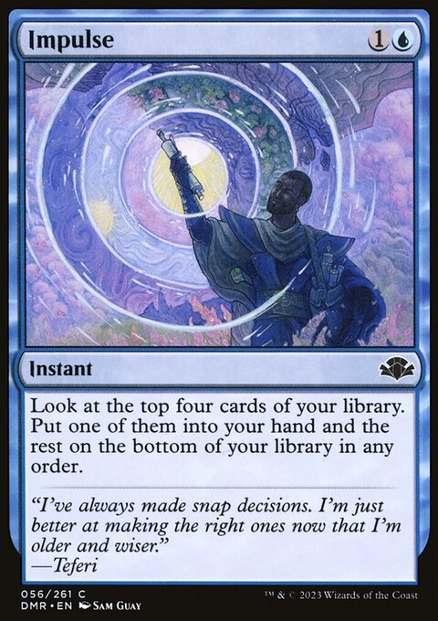 Impulse, Dominaria Remastered #56, Magic: The Gathering card