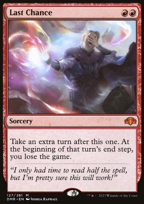 Last Chance, Dominaria Remastered #127, Magic: The Gathering card