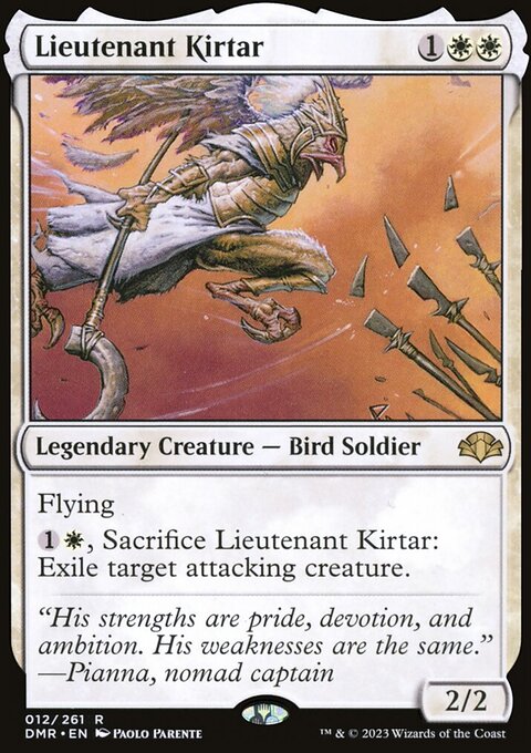 Lieutenant Kirtar, Dominaria Remastered #12, Magic: The Gathering card