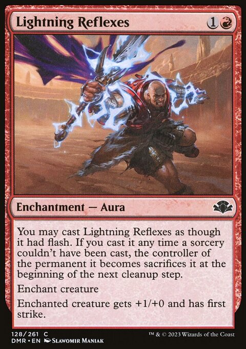Lightning Reflexes, Dominaria Remastered #128, Magic: The Gathering card
