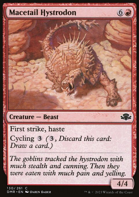 Macetail Hystrodon, Dominaria Remastered #130, Magic: The Gathering card
