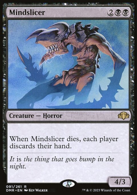 Mindslicer, Dominaria Remastered #91, Magic: The Gathering card