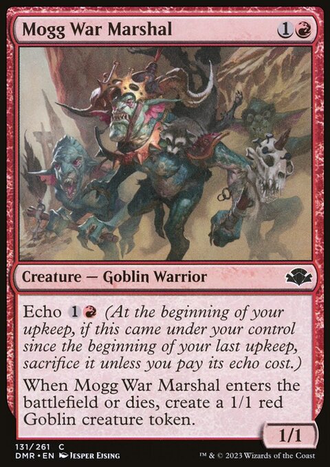 Mogg War Marshal, Dominaria Remastered #131, Magic: The Gathering card