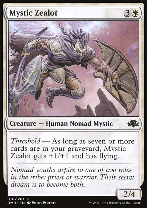 Mystic Zealot, Dominaria Remastered #16, Magic: The Gathering card