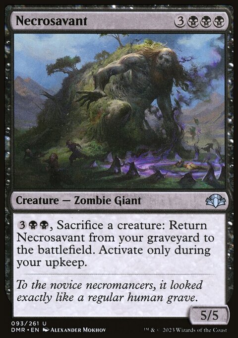 Necrosavant, Dominaria Remastered #93, Magic: The Gathering card