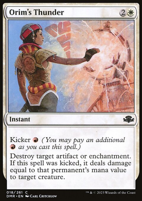 Orim's Thunder, Dominaria Remastered #18, Magic: The Gathering card