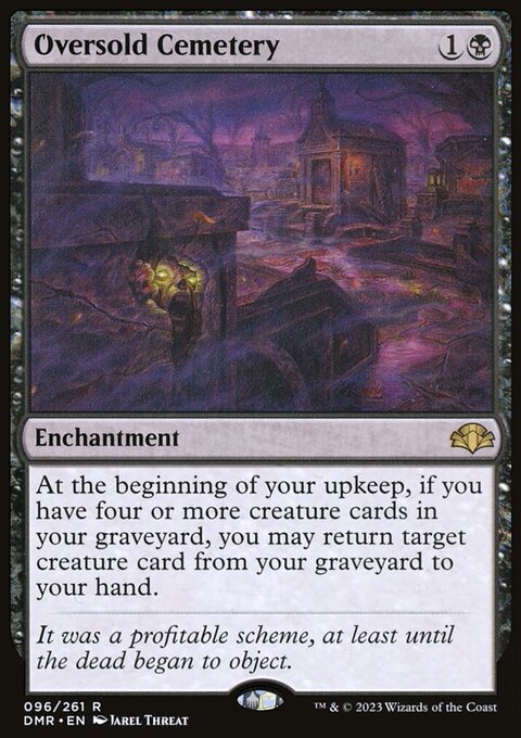 Oversold Cemetery, Dominaria Remastered #96, Magic: The Gathering card