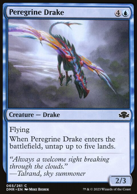 Peregrine Drake, Dominaria Remastered #65, Magic: The Gathering card