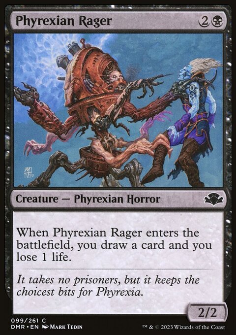 Phyrexian Rager, Dominaria Remastered #99, Magic: The Gathering card